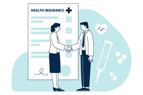 Health Insurance Icon. Medical Contract