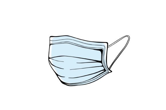 Medical Mask. Vector Illustration Graphics