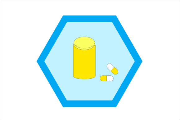 Medical Pill Graphic Design Asset