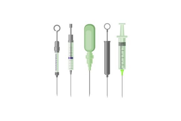 Medical Syringe Graphics and Illustrations
