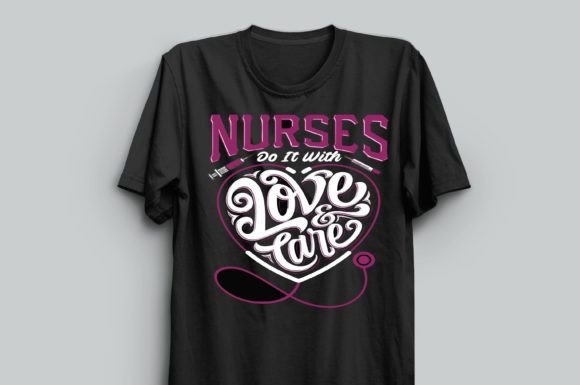 Nurse Lover Shirt Design 61: Graphics & Print Templates