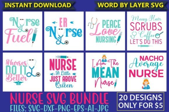 Nurse SVG Bundle Vol.11