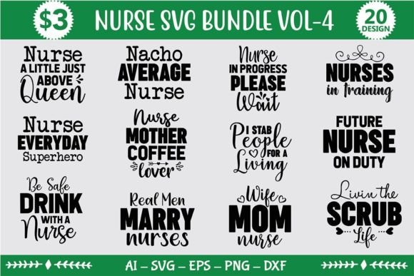 Nurse SVG Bundle Vol-4