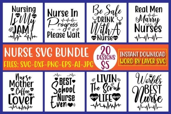 Nurse SVG Bundle Vol.4