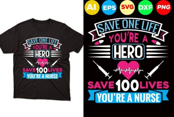 Save One Life, You’re a Hero. Save 100 L Graphics