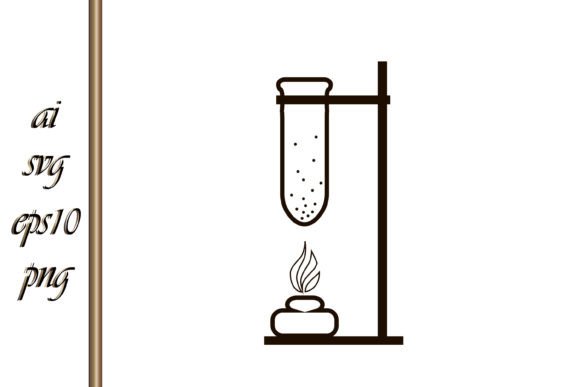 Science Lab Flask Graphic Illustrations