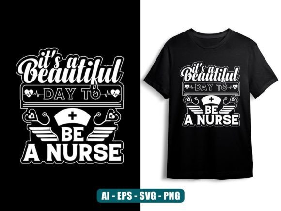 Trendy Nurse Typographic T-shirt Design Graphics